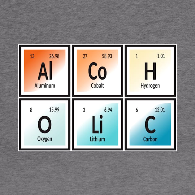 Alcoholic Periodic Table by Maozva-DSGN